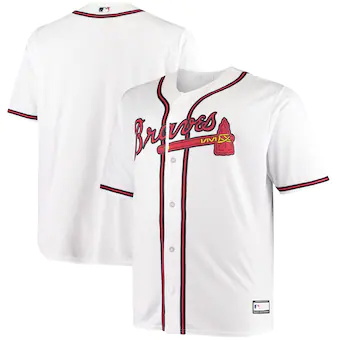 mens white atlanta braves big and tall replica team jersey_